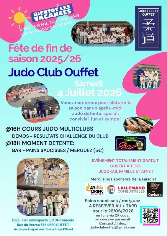 Loisirs Cours collectif multiclubs - Judo - Fête de saison