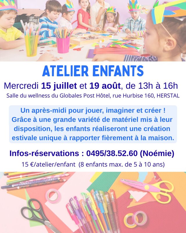 Stages,cours Atelier bricolage estival