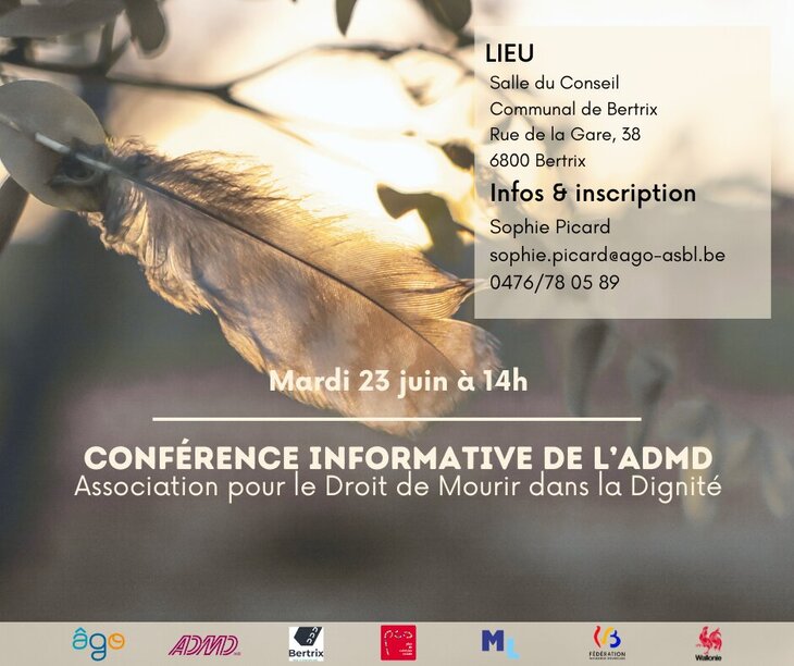 Conférences Séance d information l Association pour Droit Mourir dans Dignité