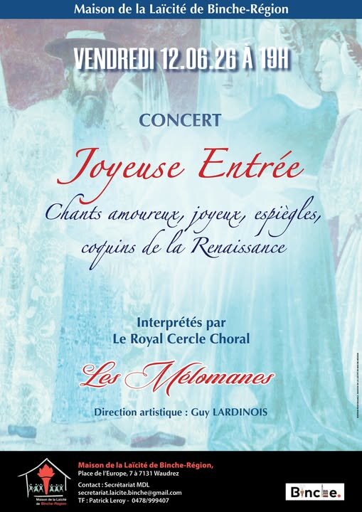 Concerts Grand concert la chorale Les Mélomanes Binche