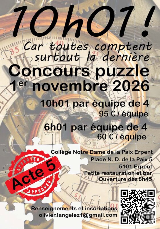 Loisirs 10h01 6h01 concours puzzle