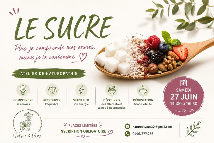Conférences Le sucre : plus comprends envies, mieux le consomme