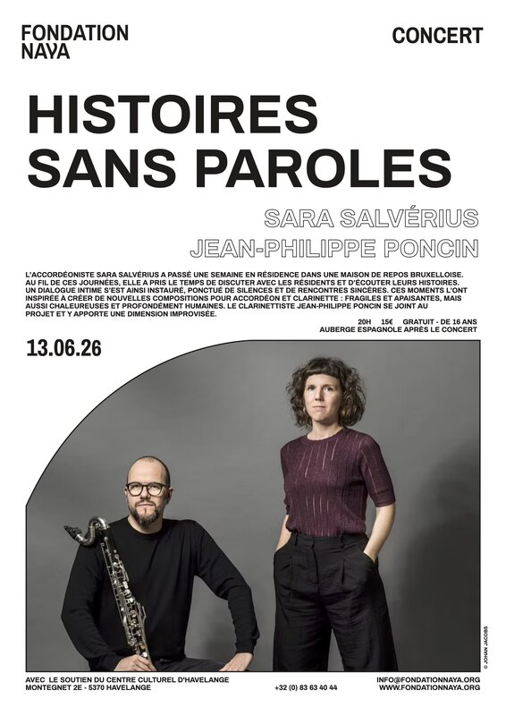 Concerts Histoires sans paroles / Sara Salvérius Jean-Philippe Poncin