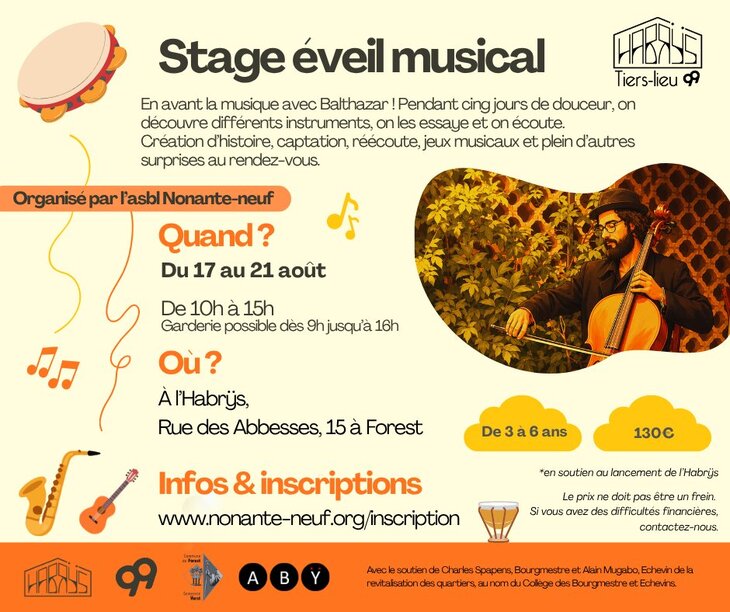 Stages,cours Stage éveil musical