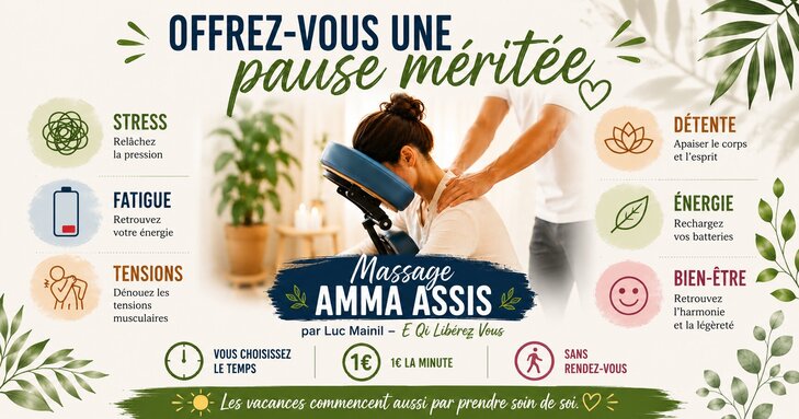 Stages,cours Massage chaise