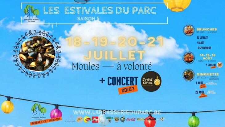 Soirées Week-end Moules Volonté - estivales Parc
