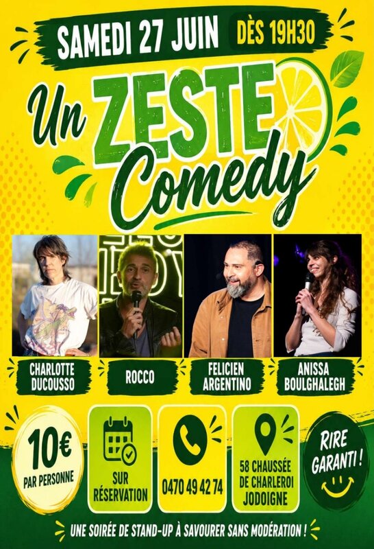 Spectacles Un Zeste Comedy