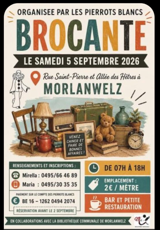  Brocante Pierrots Blancs Morlanwelz
