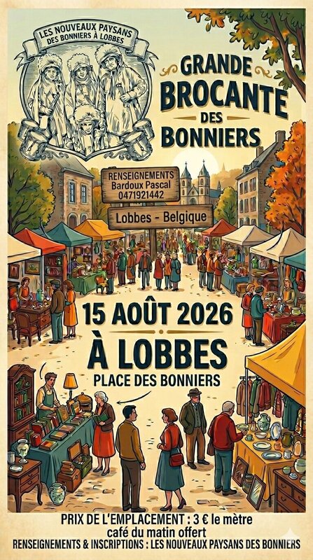  Brocante la société folklorique nouveaux paysans Bonniers