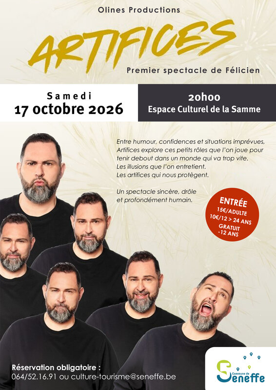 Spectacles Artifices - premier spectacle Félicien