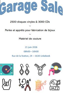  Garage Sale Vinyles / Couture / Perles apprêts