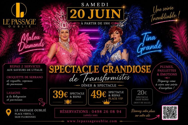 Spectacles Spectacle grandiose transformistes