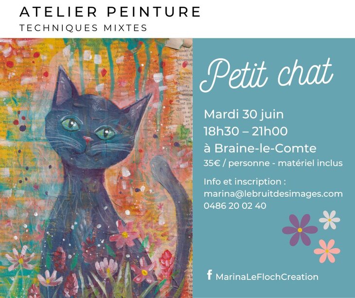 Stages,cours Atelier artistique Petit chat