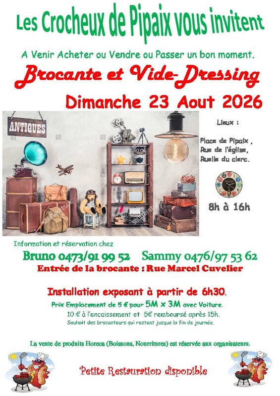  Brocante Crocheux Pipaix