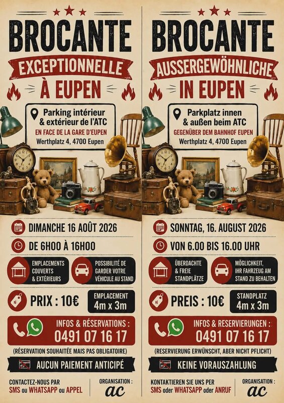  Grande brocante exceptionnelle d eupen