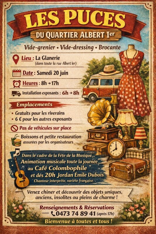  Les puces quartier Albert premier