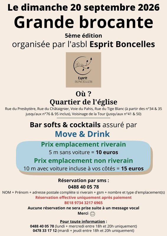  Grande Brocante d Esprit Boncelles 5ème édition