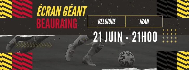 Loisirs Belgique - Iran écran géant