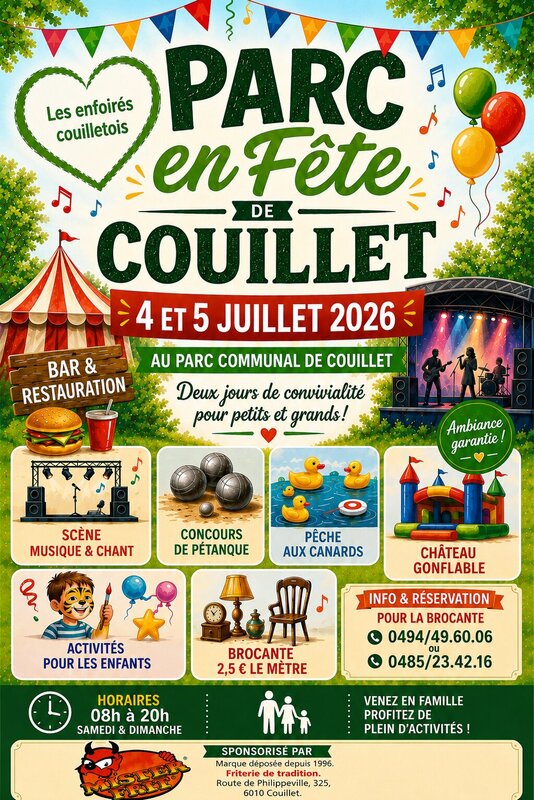 Loisirs Parc fête Couillet