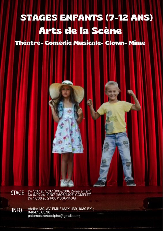 Stages,cours Stage Théâtre pour enfants ( Schaerbeek)