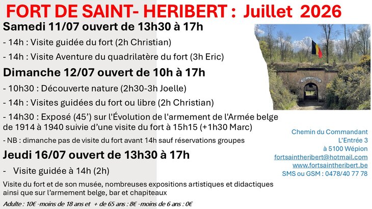 Loisirs Visite Fort Saint-Héribert