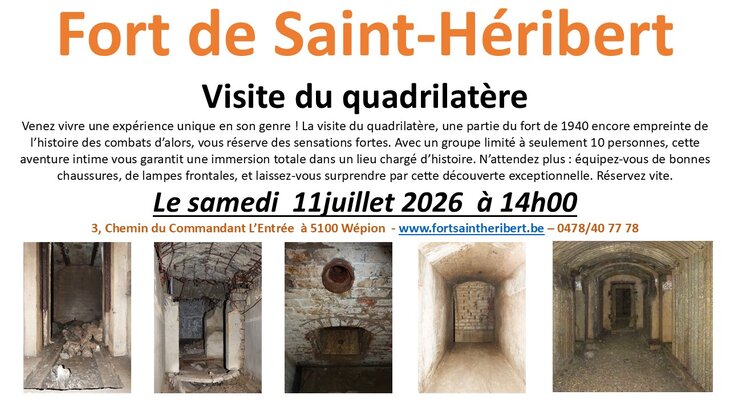 Loisirs Visite quadrilatère Fort Saint-Héribert