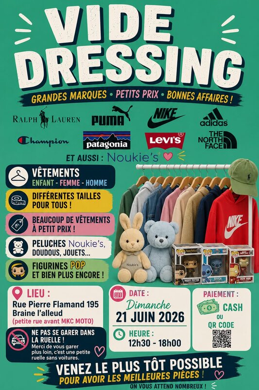 Vide dressing Braine L’alleud