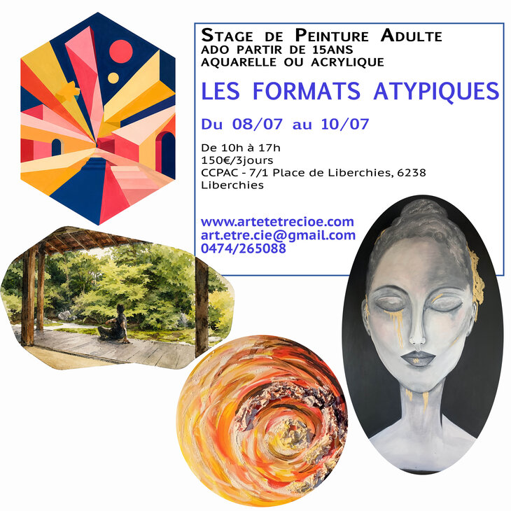 Stages,cours Les formats atypiques - Peinture