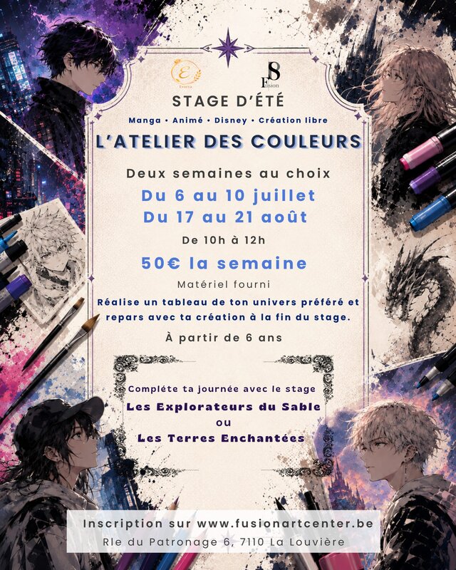 Stages,cours L atelier couleurs