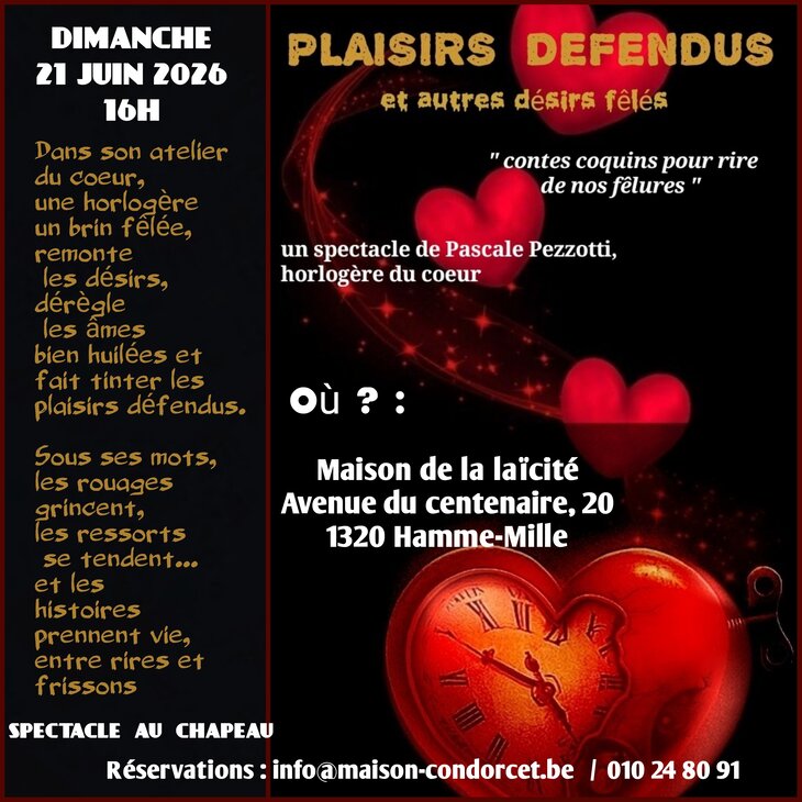 Spectacles Plaisirs défendus autres désirs fêlés