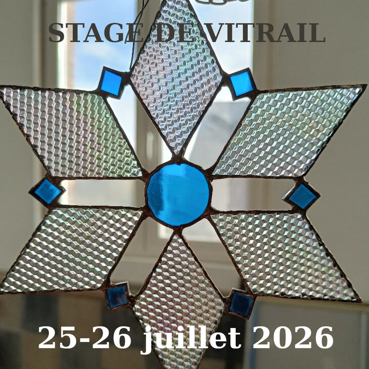 Stages,cours Stage Vitrail tiffany: Création petit vitrail