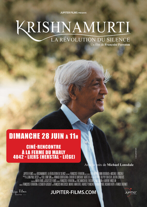 Spectacles Ciné-rencontre autour film  Krishnamurti, Révolution Silence 