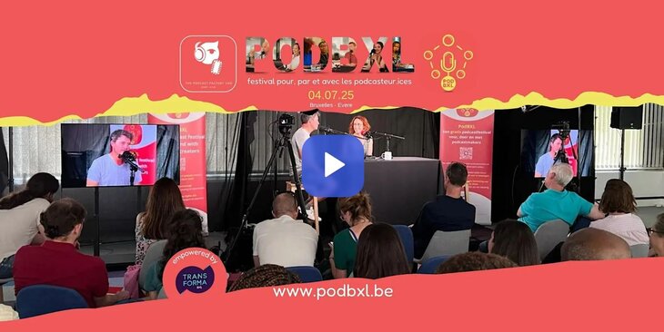 Spectacles PodBXL festival podcast pour, et avec podcasteur·ices.