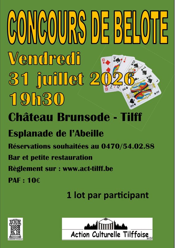 Loisirs Concours belote paire