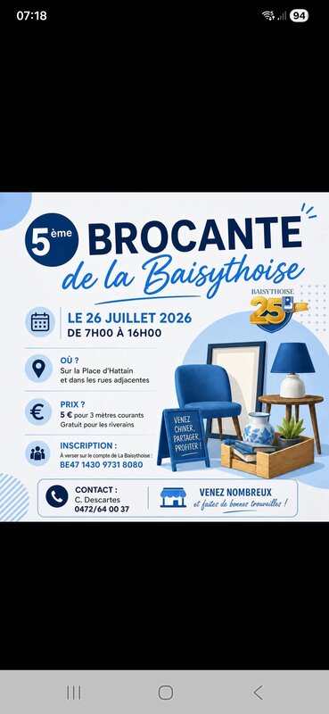  5ème Brocante la Baisythoise