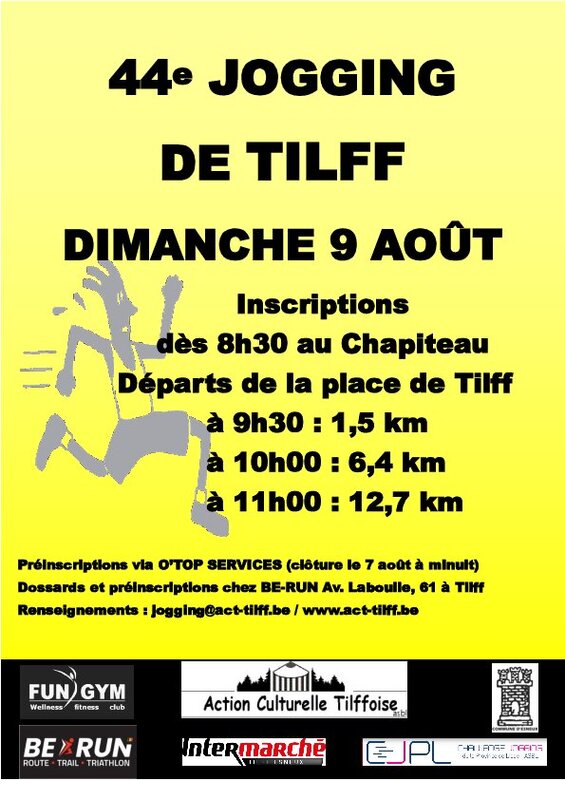 Loisirs 44ème Jogging Tilff