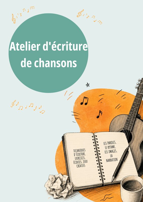 Stages,cours Atelier d écriture chansons