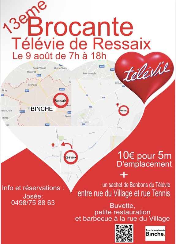  13éme brocante Télévie Ressaix