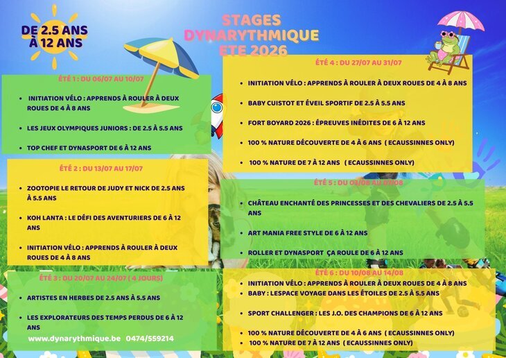 Stages,cours Stage multiactivité