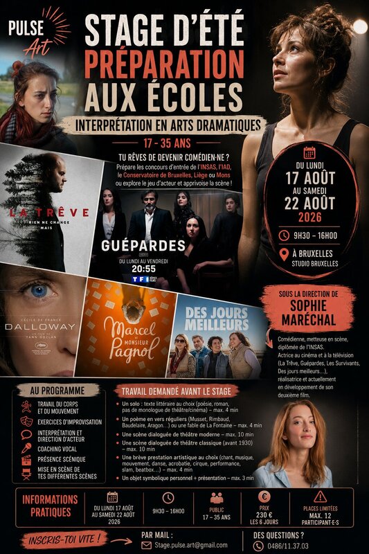 Stages,cours Stage  théatre : préparations écoles supérieures d art dramatique