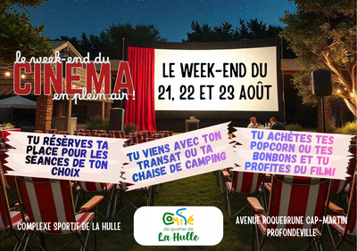 Spectacles Week-end cinéma plein air