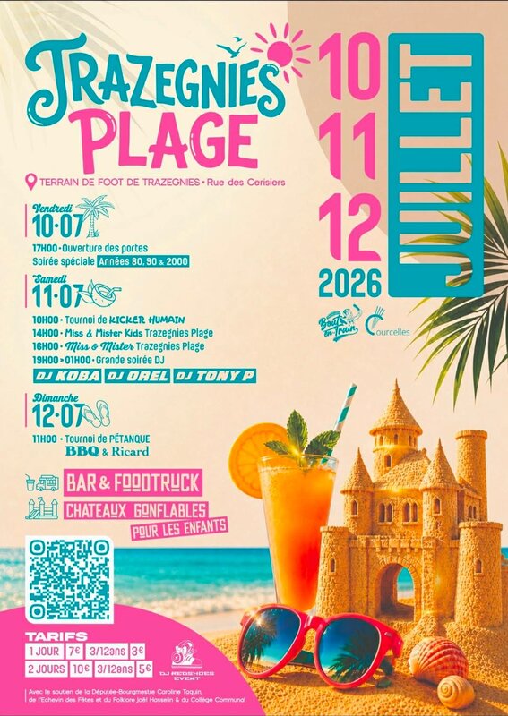 Soirées Trazegnies plage
