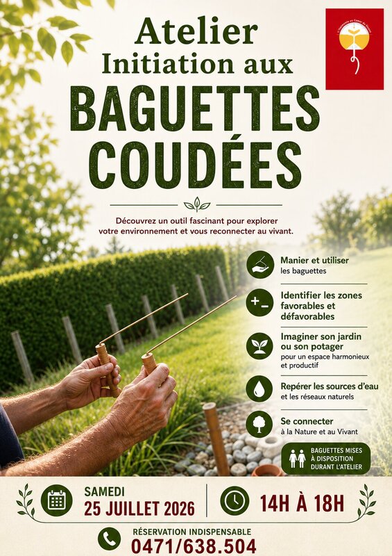 Stages,cours Initiation baguettes coudées