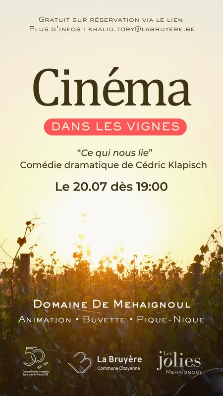 Spectacles Ciné Plein dans Vignes