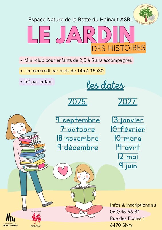 Stages,cours Le Jardin histoires