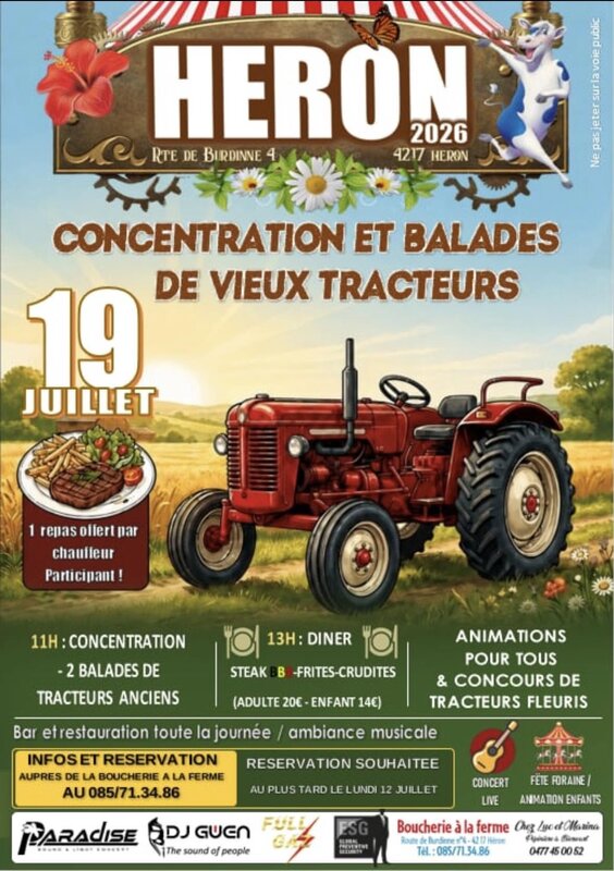 Loisirs Concentration balade vieux tracteurs