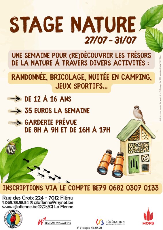 Stages,cours Stage nature