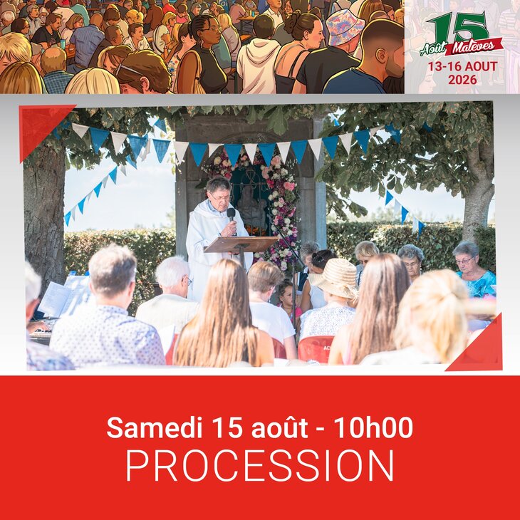 Loisirs Procession Notre Dame Affligés - Malèves Marie