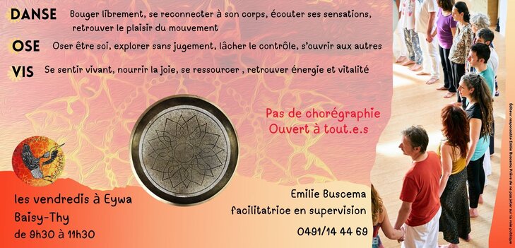 Stages,cours Cours hebdomadaire Biodanza pour adultes