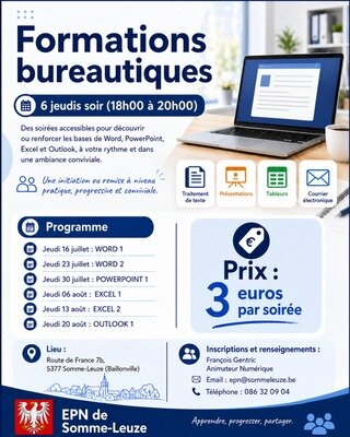 Stages,cours Formations bureautiques